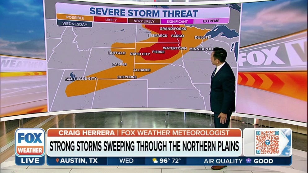 Strong storms to sweep across parts of the Northern Plains | Latest ...
