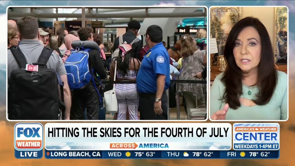 Kathleen Bangs, a former commercial airline pilot and current FlightAware spokeswoman, on the amount of Americans hitting the skies this summer holiday.