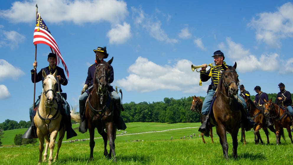 Battle reenactments bring military and weather history to life.