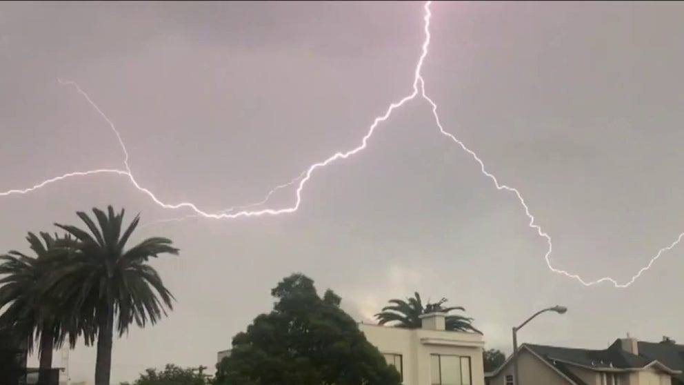 A Florida woman describes seeing a child struck by lightning near a Tampa area boat ramp. 