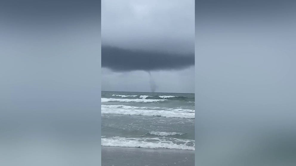 Waterspout spotted off Cherry Grove Beach, South Carolina on Friday afternoon. (Video: Cecily Rogers)