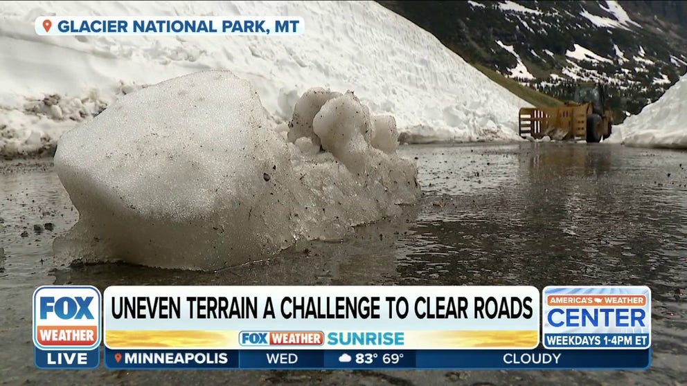 It may be July, but workers at Glacier National Park are only now able to plow snow from the famous Going-to-the-Sun Road. FOX Weather correspondent Max Gorden tags along with park workers as they clear the so-called 