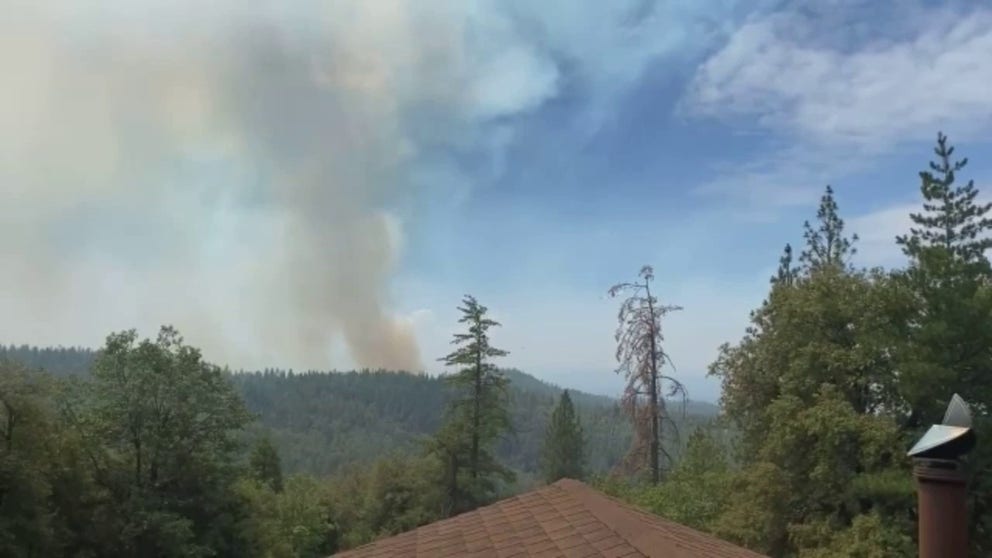 Evacuations are underway as the Electra Fire spreads in California’s Sierra Nevada. The blaze has burned nearly 4,000 acres and 10 percent of the fire is contained as of Wednesday morning. (Video: @huthurdaddy via Storyful)