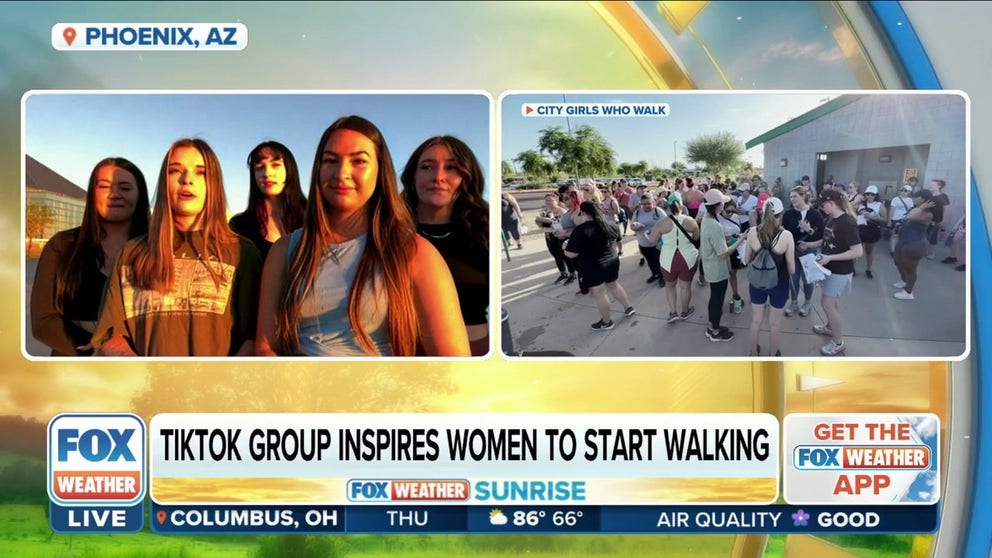 A group called "City Girls Who Walk" on TikTok has inspired hundreds of Phoenix-area women to get together and start walking.