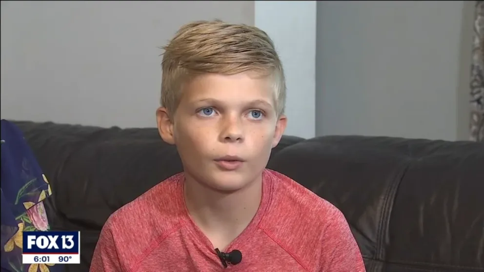  An 11-year-old boy knocked unconscious by a bolt of lightning is getting better each day. FOX 13 Tampa Bay's Evan Axelbank reports.