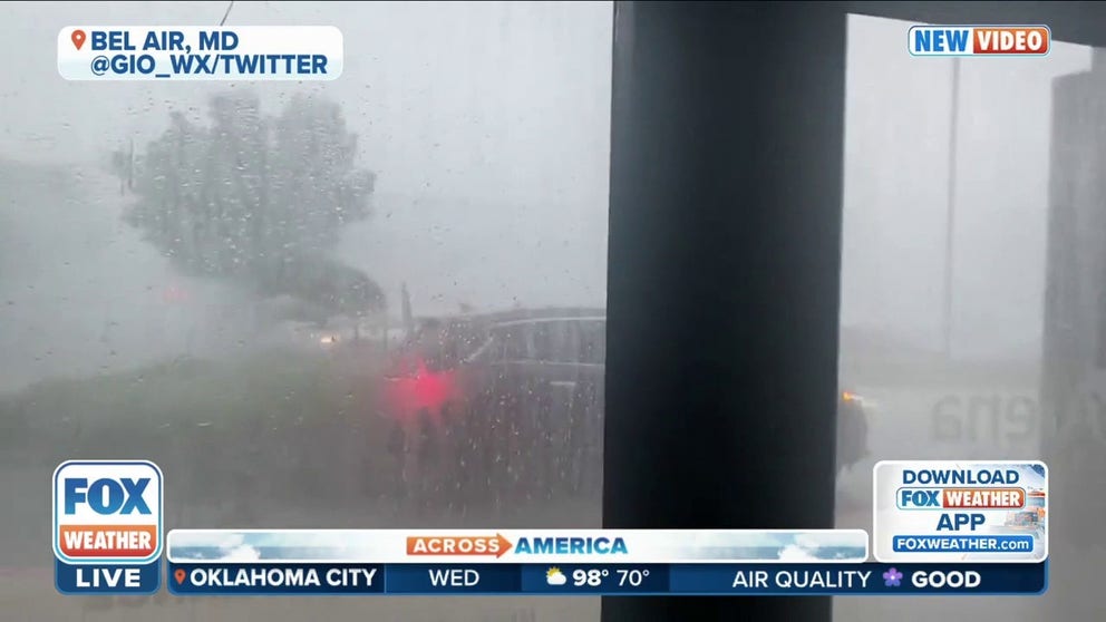 Weather Bel Powerful storm rolls through Bel Air, Maryland | Latest Weather Clips ...