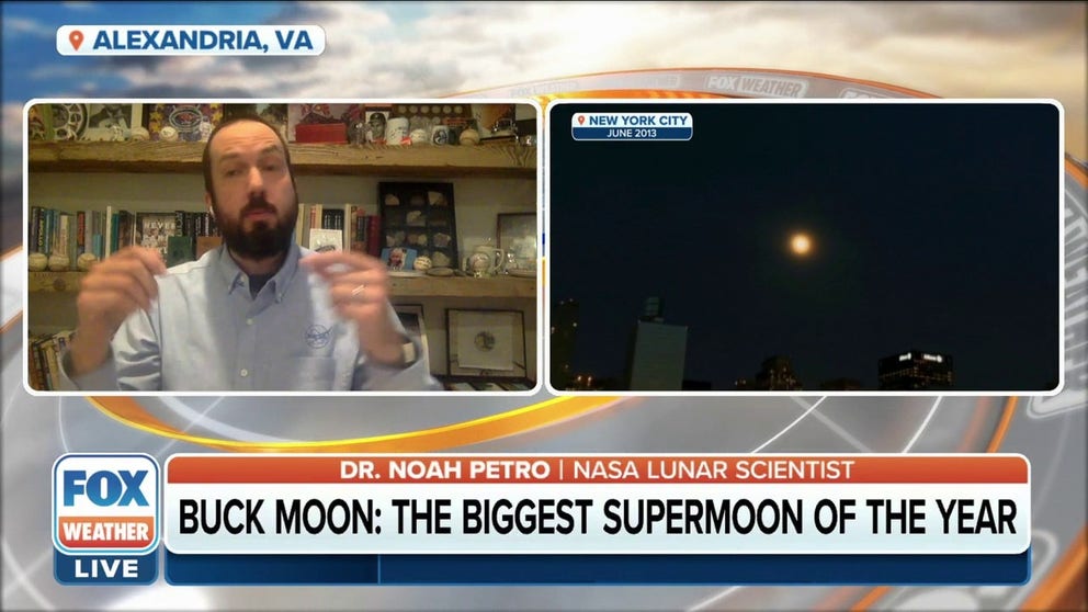 The Buck Moon will appear full for about three days, from early Tuesday morning through early Friday morning. Dr. Noah Petro, NASA Lunar Scientist, explains more. 