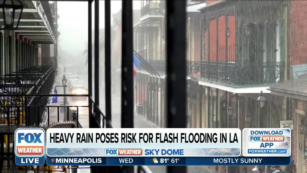 FOX Weather's Robert Ray is in New Orleans where the coast of Louisiana could get 3-5 inches of rain from the tropical moisture currently over the Gulf. 