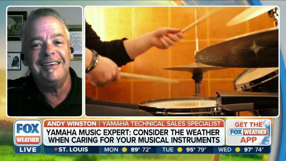 Andy Winston, Yamaha Technical Sales Specialist, suggests that people consider the weather when caring for their musical instruments. 