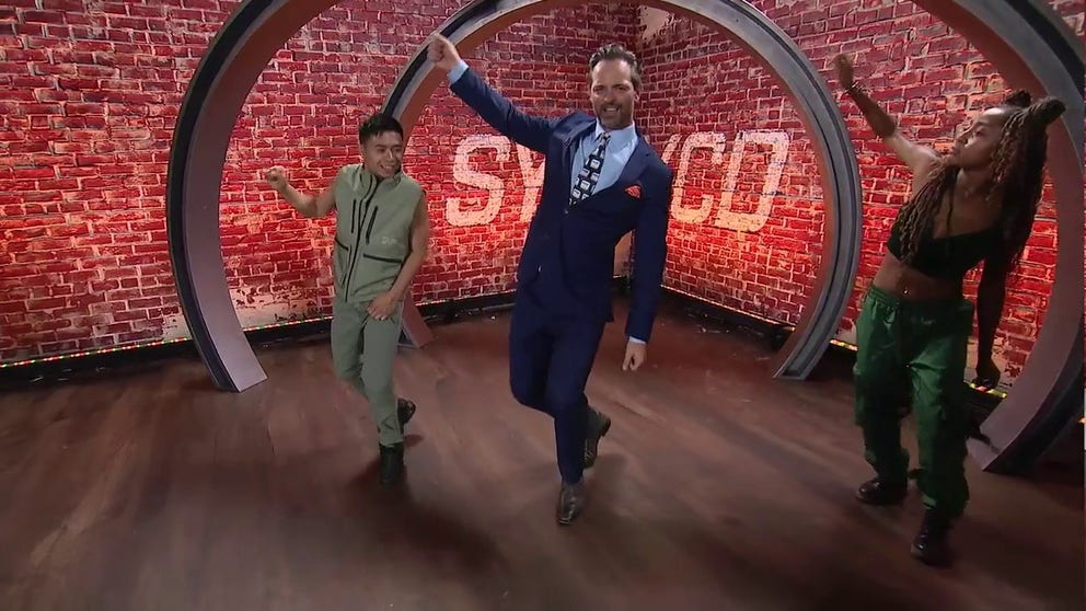 FOX Weather's Dancing Weatherman, Nick Kosir, learns new moves from dancers Baily and Comfort on All-Star episode of 'So You Think You Can Dance' this week.