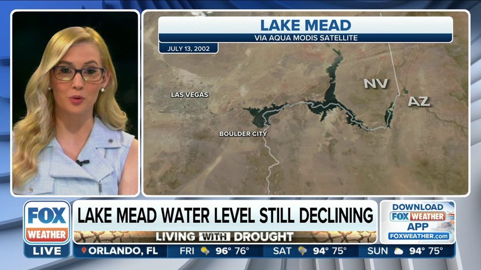 Water levels in Lake Mead are at their lowest point since April 1937