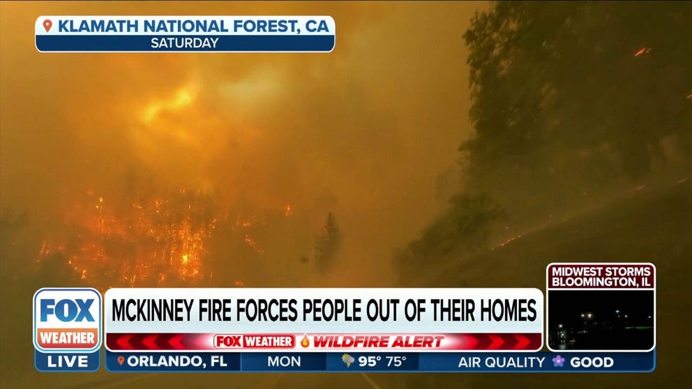 Residents living near the massive McKinney Fire burning in Northern California have been forced from their homes. 
