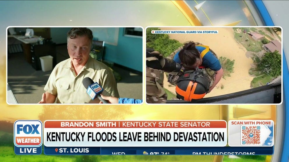 FOX Weather's Nicole Valdes spoke with Kentucky State Senator Brandon Smith about the rescue missions taking place to save families still trapped in eastern Kentucky. 
