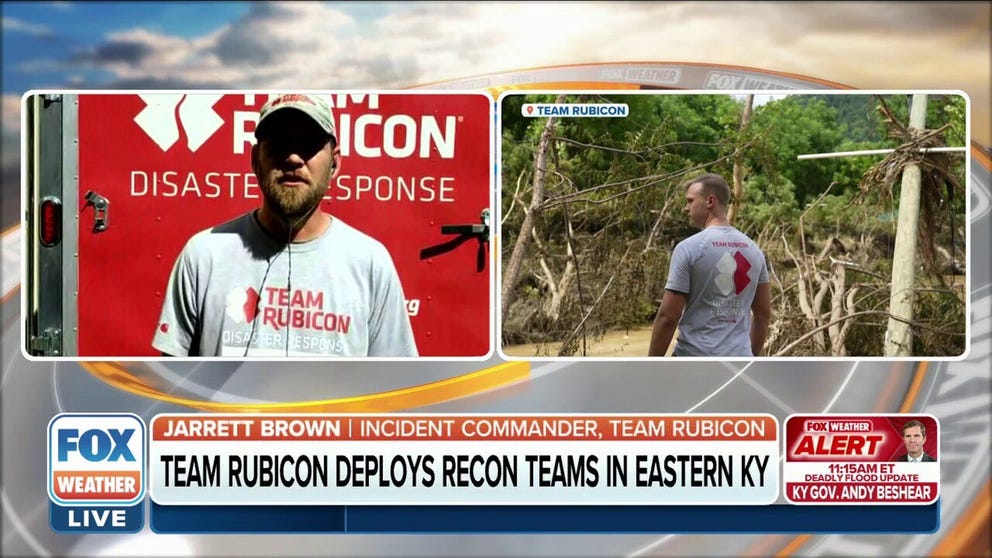 Jarrett Brown, Incident Commander for Team Rubicon, says more than 30 volunteers have been deployed to Eastern Kentucky and provided ways others can help volunteer as well. 