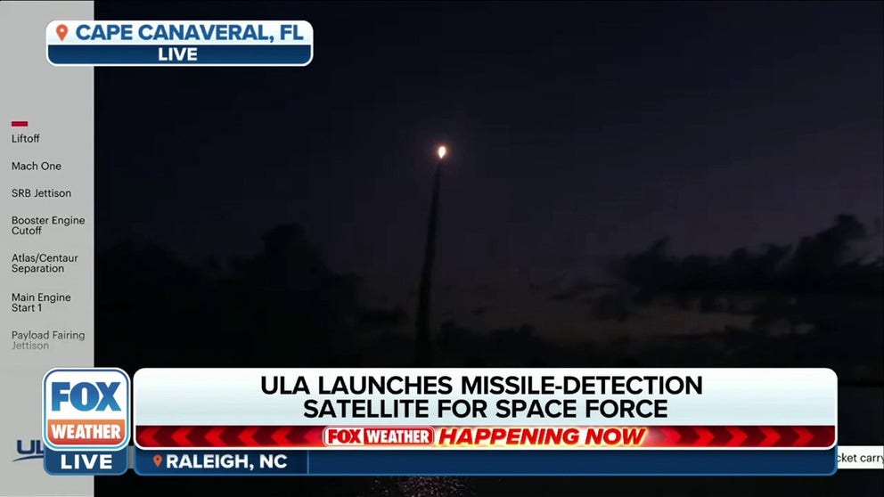 An Atlas V rocket launched a missile warning satellite for US Space Force on Thursday from Cape Canaveral, Florida. 