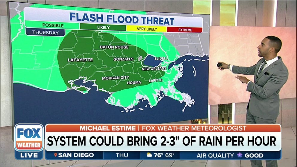 Gulf Coast braces for flood threat as storms could bring 2-3" of rain ...