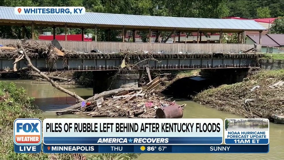 Residents continue to pick up the pieces after last week's historic Kentucky flood, but many are doing it without insurance. FOX Weather's Robert Ray reports. 