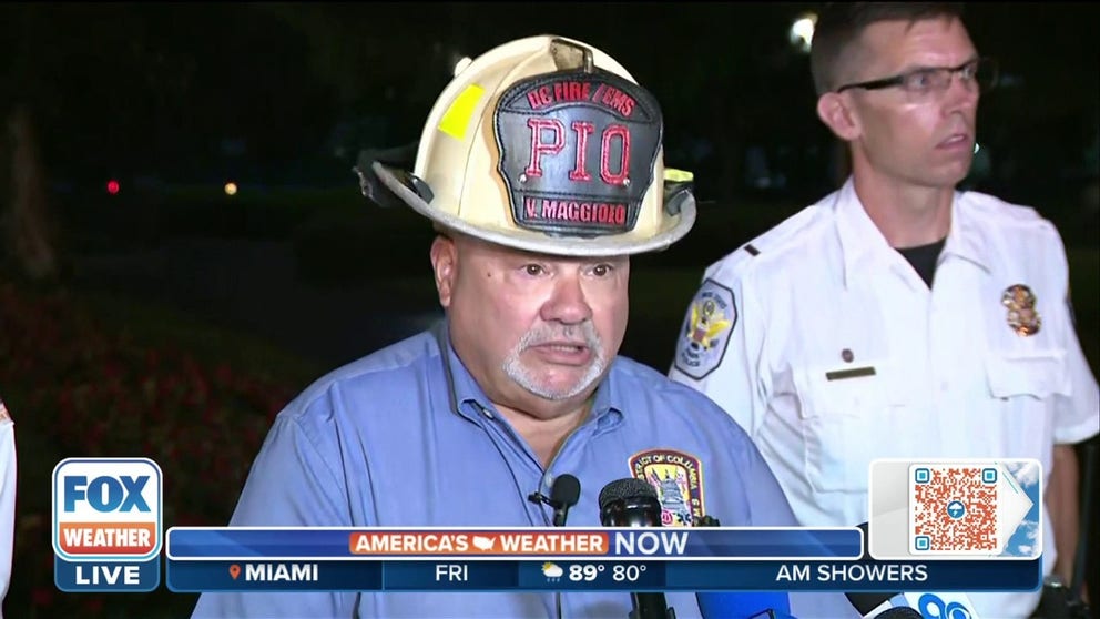 Washington DC officials provide an update on the lightning strike that has left four people in critical condition. 