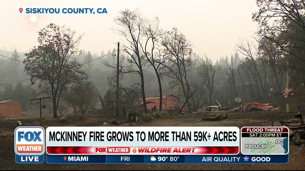 The McKinney Fire has become the largest wildfire in California this year. FOX Weather's Max Gorden speaks to a fire victim who got out of the path of the flames just in time and to fire officials about why this blaze has been so challenging to put out.