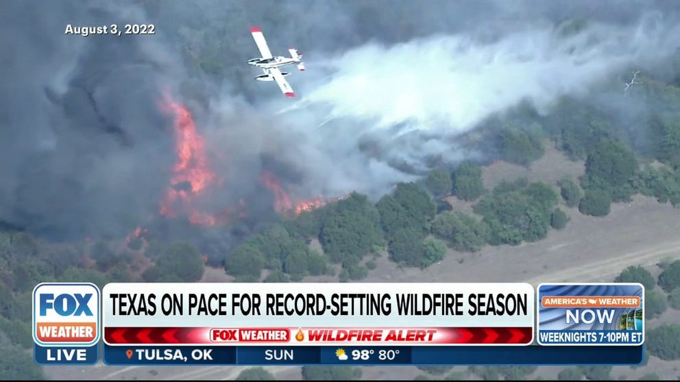 The Lone Star State is approaching a record number of wildfires in the state this year.