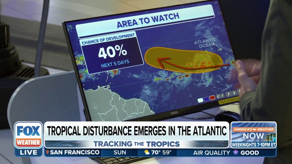 Tropical disturbance emerges in the Atlantic | Latest Weather Clips ...