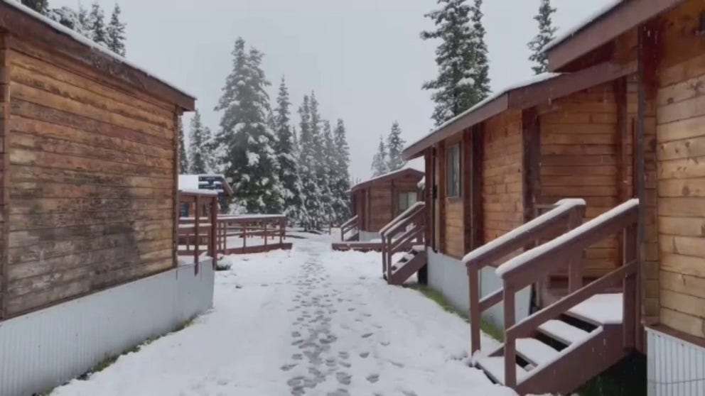 August snow turns Alaska’s Denali National Park into a winter wonderland on August 9. (Video: Riley Johnson via Storyful)