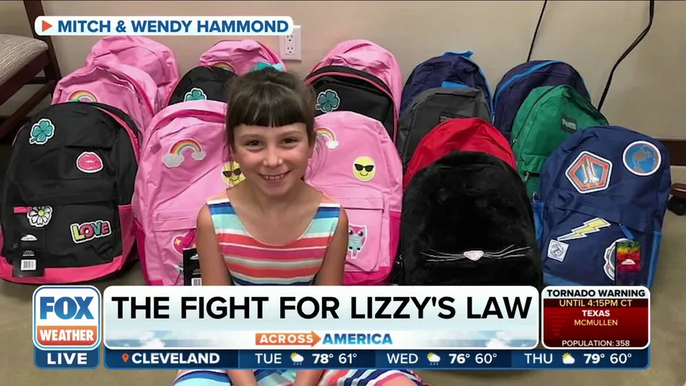 Mitch and Wendy Hammond, who lost their daughter Lizzy to a wind-blown bounce house, tell FOX Weather how they are working to educate both parents and operators on safety practices that can save lives. 