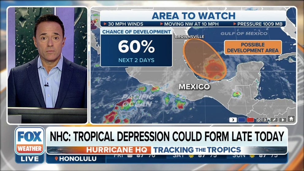 Development chances increase for tropical depression to form in Gulf of ...