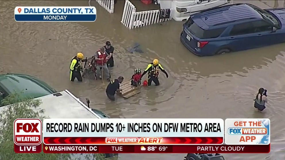 FOX 4 Dallas anchor and reporter Tisia Muzinga says residents she spoke to are waking up and still in disbelief over the flooding that hit Dallas, Texas on Monday.