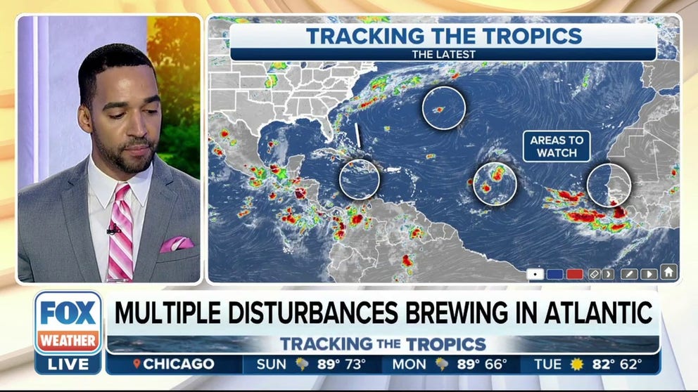 Multiple tropical disturbances brewing in the Atlantic | Latest Weather ...