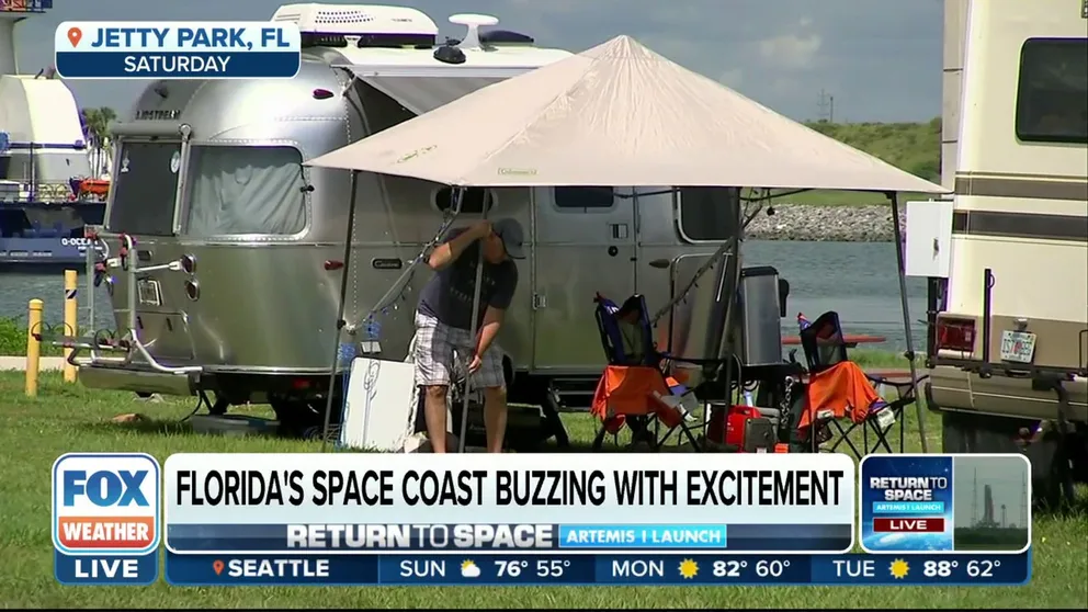 Hundreds of thousands of people are flocking to Florida’s Space Coast ahead of NASA’s Artemis 1 launch checked for Monday morning. FOX Weather correspondent Nicole Valdes is in Jetty Park with the latest.