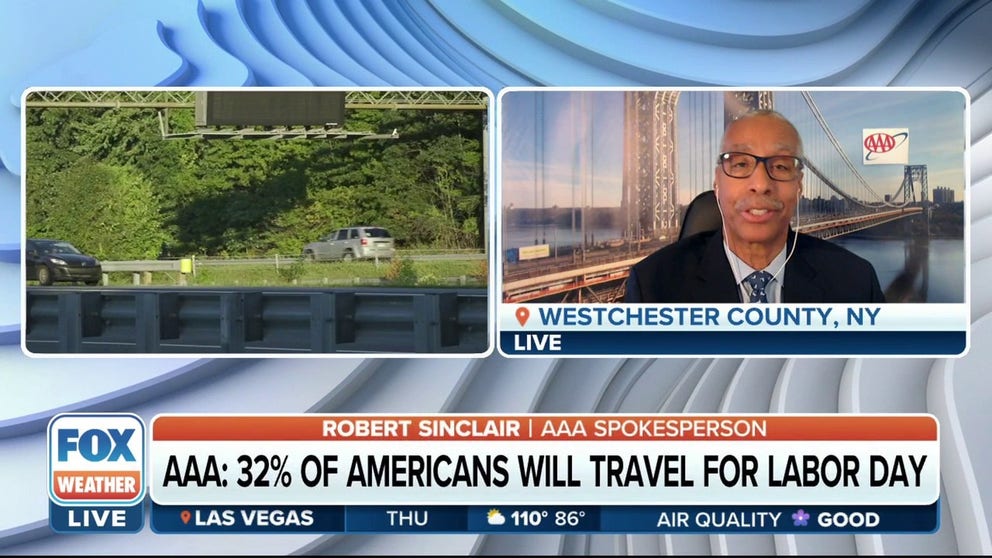 AAA is urging those hitting the road this weekend to have their vehicle checked before a trip to avoid a breakdown. Robert Sinclair, AAA Spokesperson, joined FOX Weather to talk more about Labor Day travel.