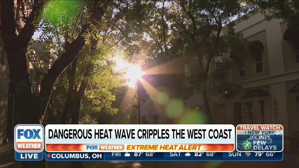 Scott Rowe, National Weather Service Sacramento Meteorologist, says some areas of Central Valley, California may be looking at several days with temperatures above 110 degrees. Rowe tells FOX Weather The Golden State still has a long wildfire season ahead. 