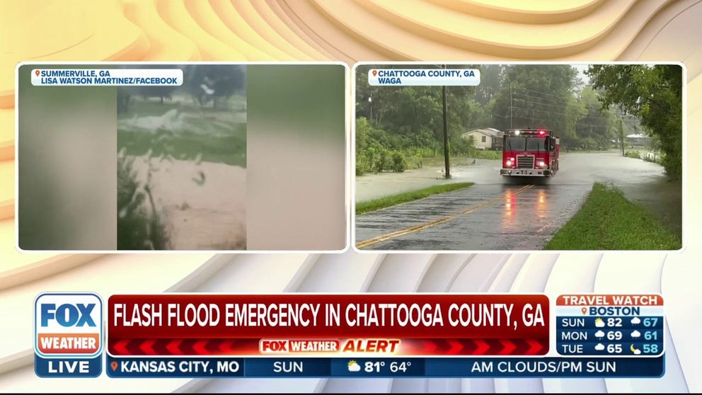 A Flash Flood Emergency was issued Sunday morning in northwest Georgia. FOX Weather's Steve Bender explains how roads were washed away and homes were flooded.