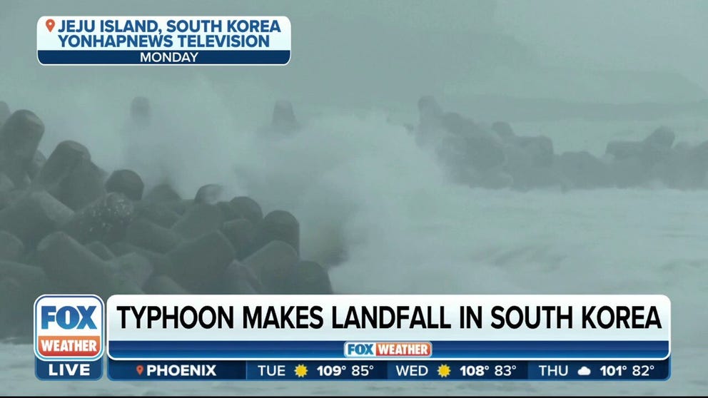 Watch As Deadly Typhoon Hinnamnor Wreaks Havoc On South Korea | Fox Weather