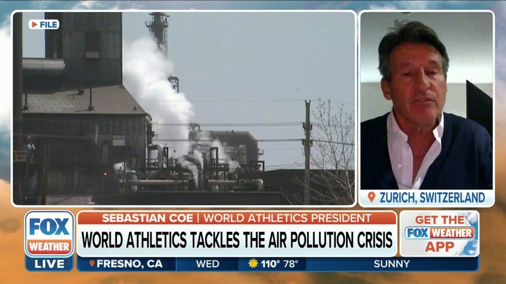 World Athletics President Sebastian Coe joins FOX Weather on International Clean Air Day to discuss efforts being made to tackle the global air pollution crisis. 