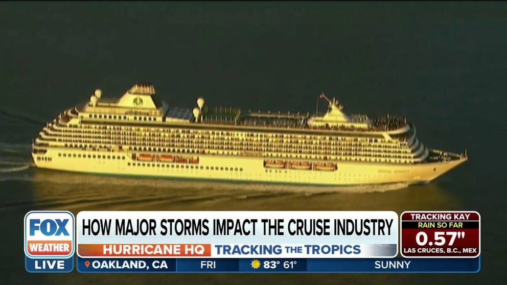 Hurricane conditions from Earl are expected in Bermuda, one of the top destinations for cruise ships. FOX Weather's Katie Byrne reports on how the cruise industry operates around these major storms.