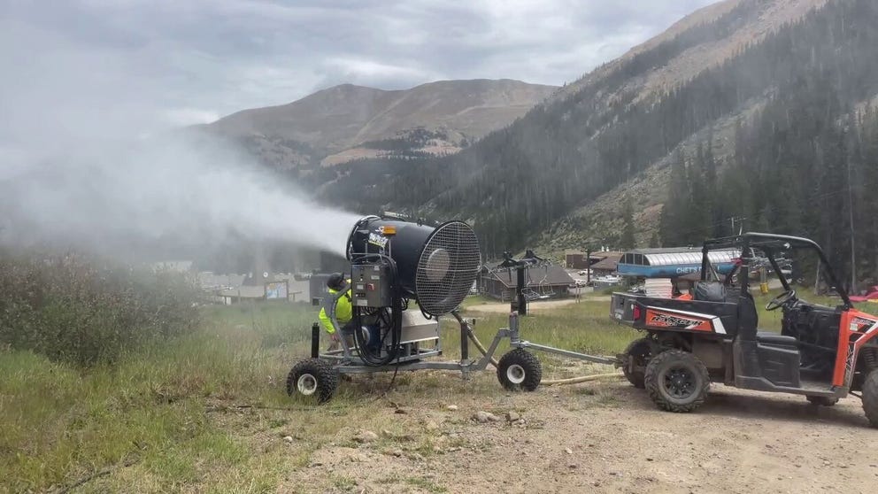 The Loveland Trail Maintenance crew was busy testing the snow guns Tuesday in preparation of the 2022-2023 ski season.