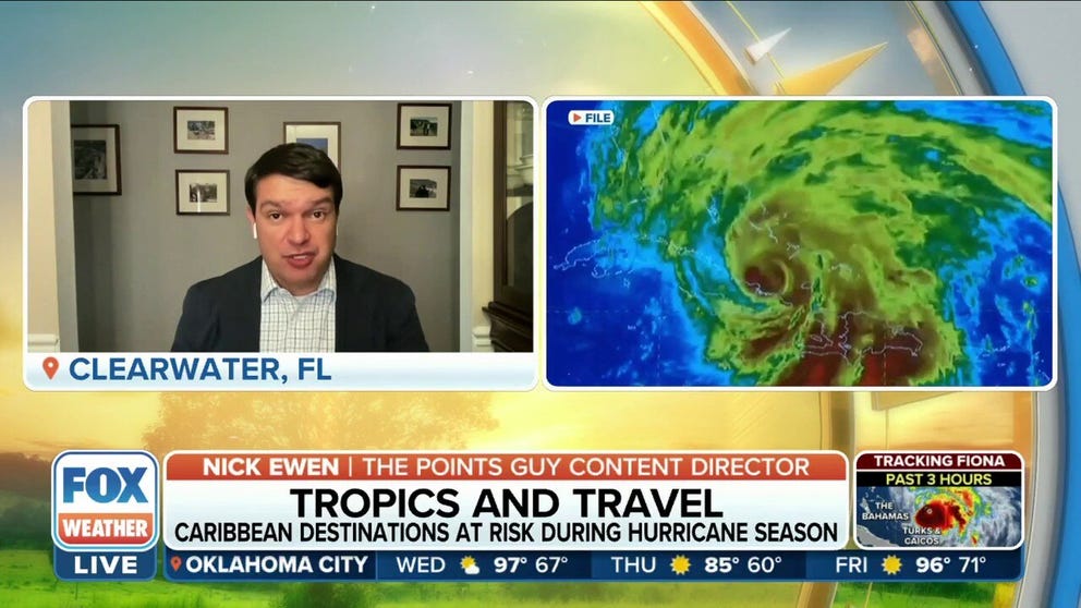 The Points Guy content director Nick Ewen joined FOX Weather on Wednesday morning to provide tips and explain what travelers can do if their flights or travel plans are disrupted due to hurricanes and other types of severe weather.