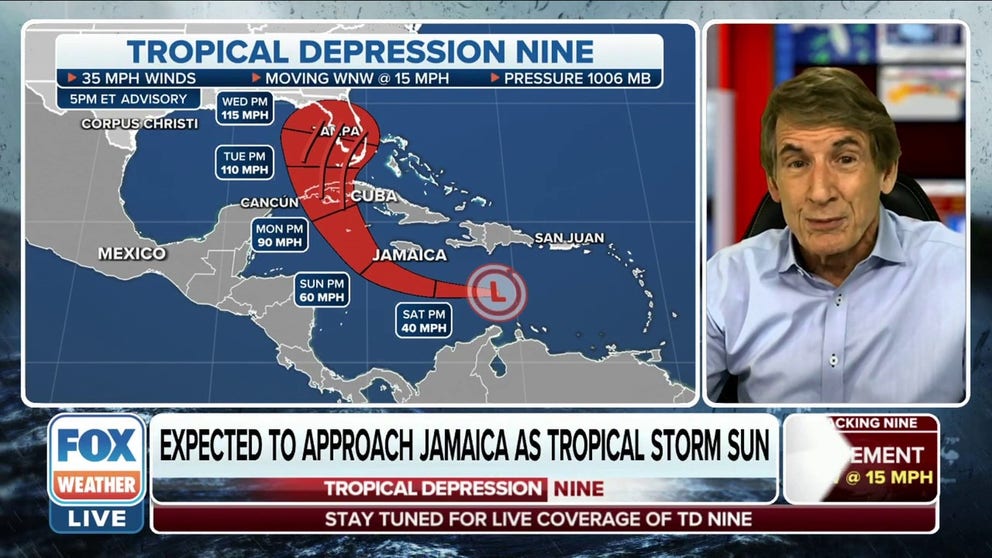 Tropical Depression Nine likely to become hurricane early next week ...