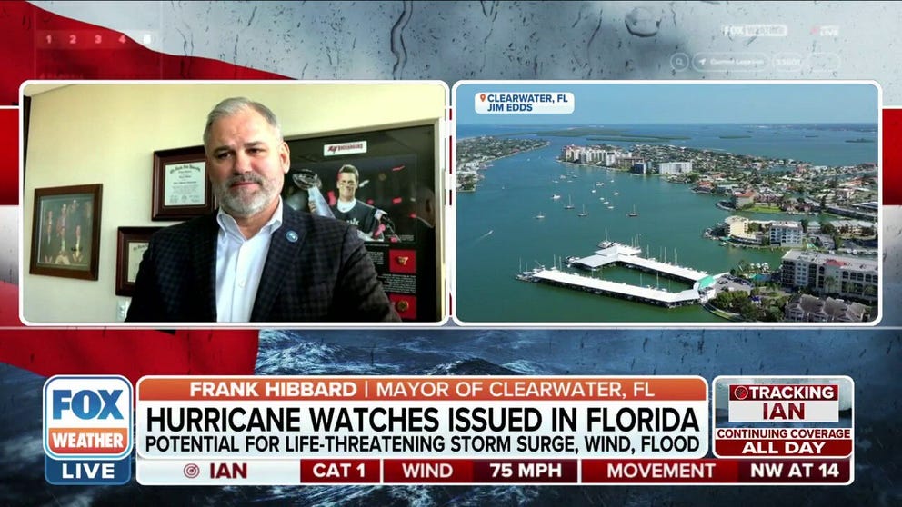 Frank Hibbard, Mayor of Clearwater, explained how the city is preparing for Hurricane Ian. 