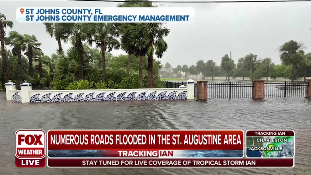 A combination of storm surge and rain flooded communities in central Florida.