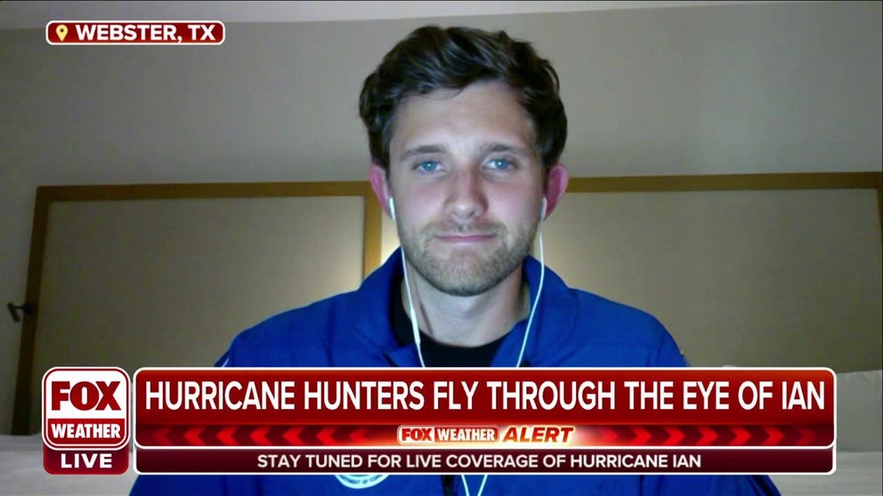 Nick Underwood, NOAA Hurricane Hunter Engineer, recalls traveling through the eye of Hurricane Ian in the Lockheed WP-3D Orion.
