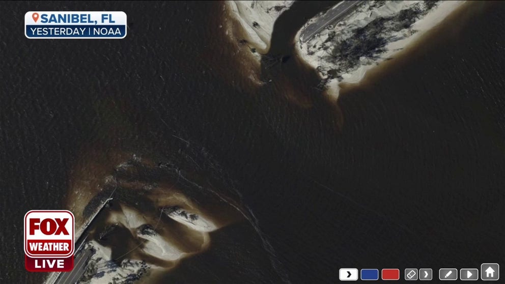 Check out these satellite images showing just some of the devastation from Hurricane Ian in Fort Myers and Sanibel.