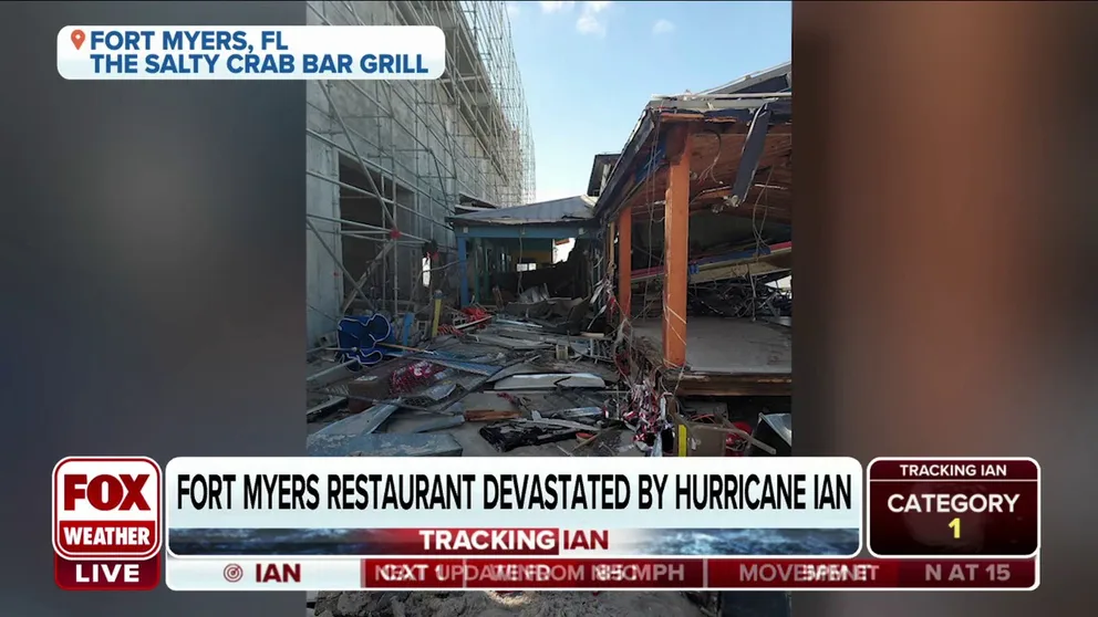 Salty Crab Bar and Grill Director of Marketing Julia Cassino says over a dozen employees are left with just the clothes on their backs after Hurricane Ian slammed Fort Myers. 