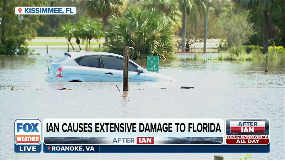 FOX Weather's Katie Byrne reports from Kissimmee, Florida, where rivers and creeks are beginning to swell and cause more flooding.