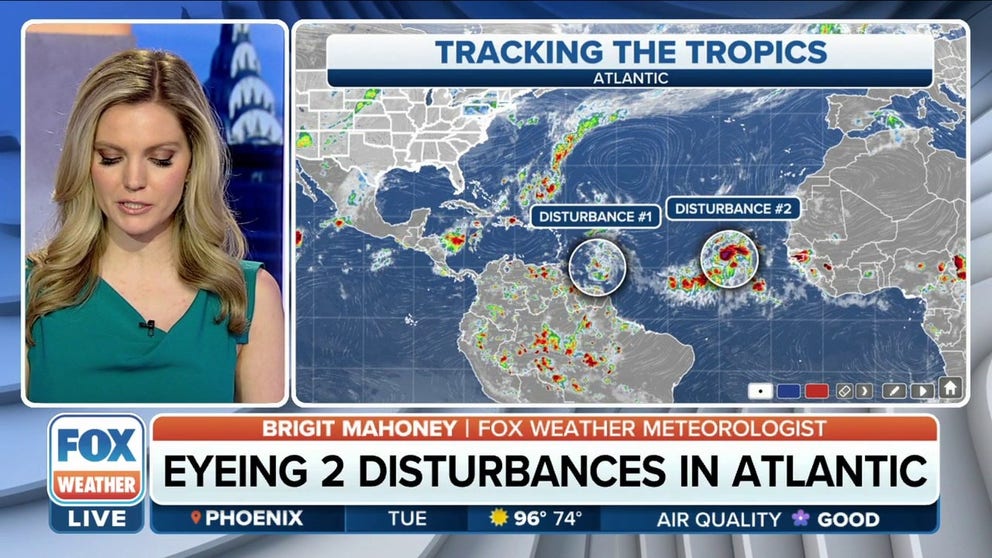 Two Atlantic tropical disturbances have a chance of developing this ...