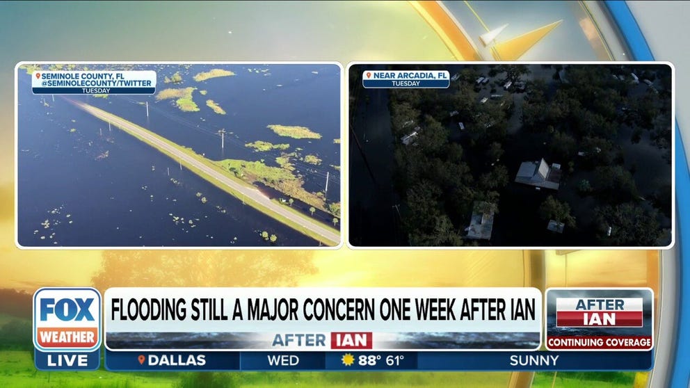 Flooding is still a major concern in parts of Florida one week after Ian made landfall. 
