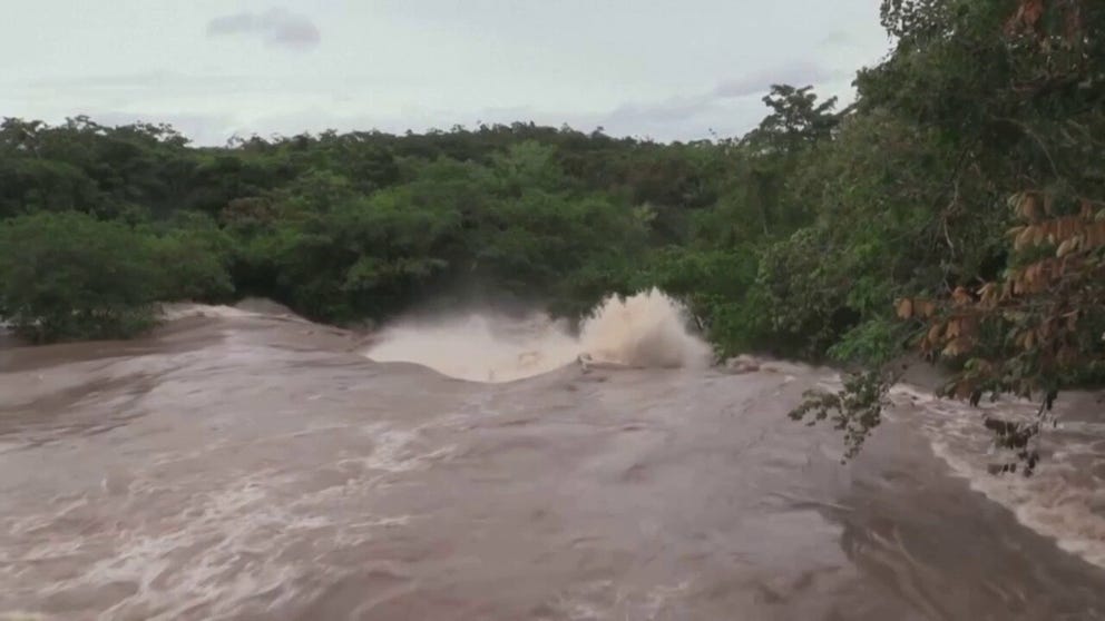 Major flooding was reported in Nicaragua after then-Hurricane Julia made landfall as a Category 1 storm early Sunday morning.