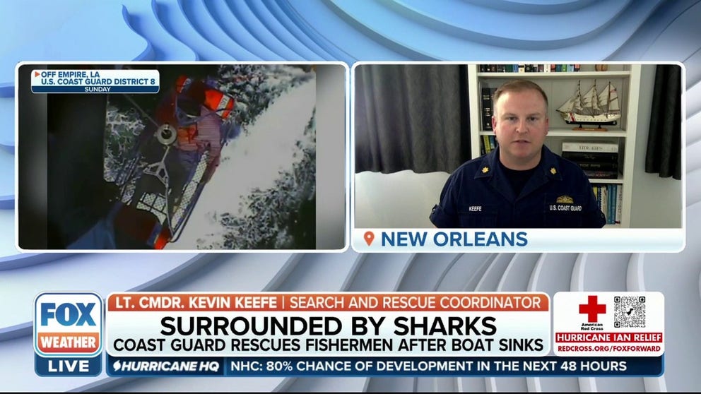 Lieutenant Commander Kevin Keefe, Search and Rescue Mission Coordinator in the Command Center at Coast Guard Sector New Orleans, discusses how his team was able to save 3 men that were stranded in the Gulf of Mexico for 24 hours. 